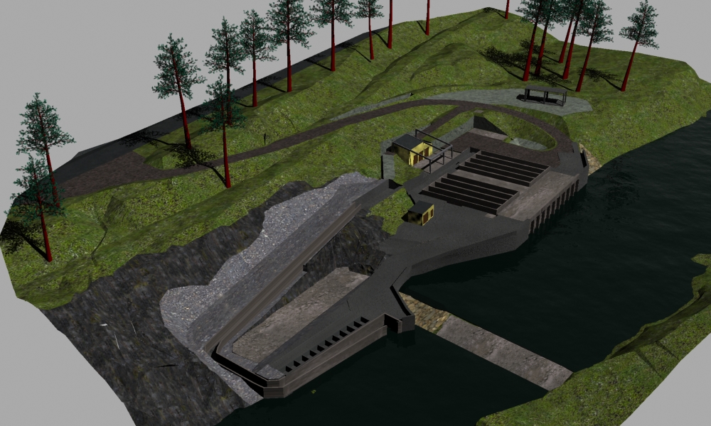 A rendering of the final design