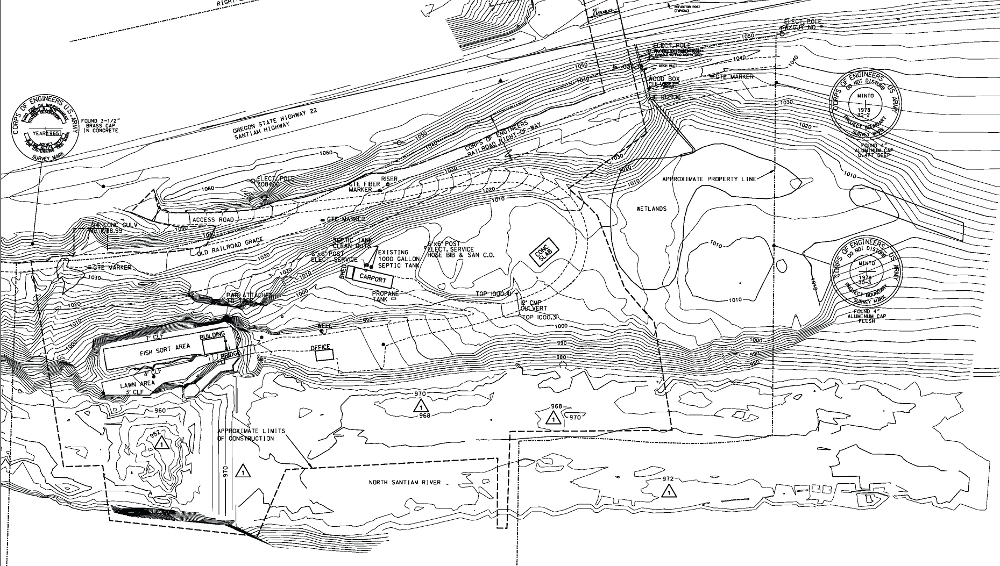 Plans of the existing site conditions